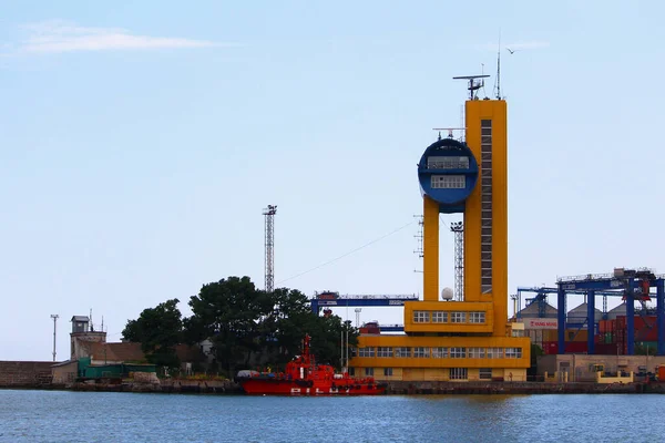 Odessa Ucrania Julio 2019 Puerto Carga Comercial Internacional Ciudad — Foto de Stock