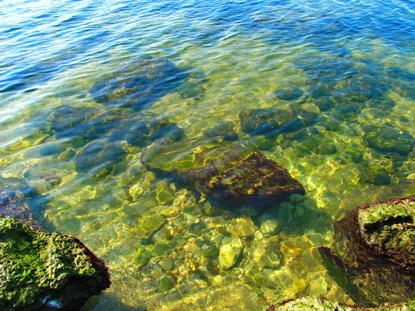 Costa Meridionale Del Mare Azov Baia Arabat Penisola Crimea — Foto Stock