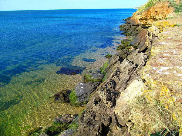 Costa Meridionale Del Mare Azov Baia Arabat Penisola Crimea — Foto Stock