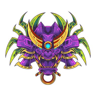 Robot baş maskot logosu tasarımı