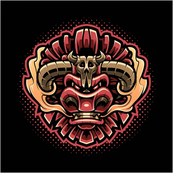 Conception Logo Mascotte Buffalo Head — Image vectorielle