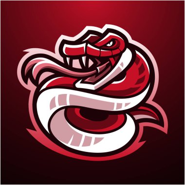 Viper esport mascot logo design clipart