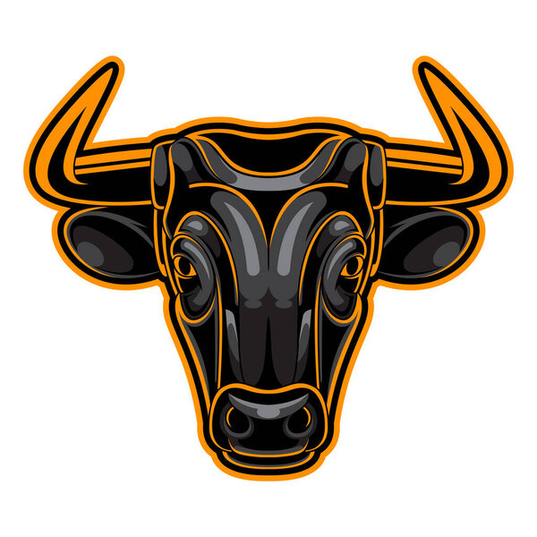Bull head esport mascot logo