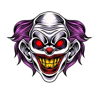 Palyaço esport maskot logosu tasarımı