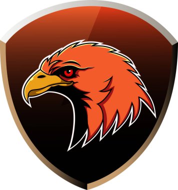 Kartal başlı maskot logosu desain
