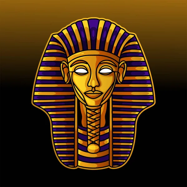 Mascotte Pharaon Logo Illustration Conception — Image vectorielle