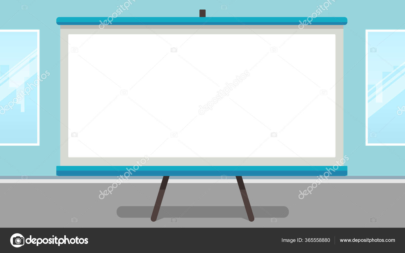 Blank Presentation Screen White Board Business Empty Paper Vector  Illustration Stock Vector by ©nindanggraeni@gmail.com 365558880