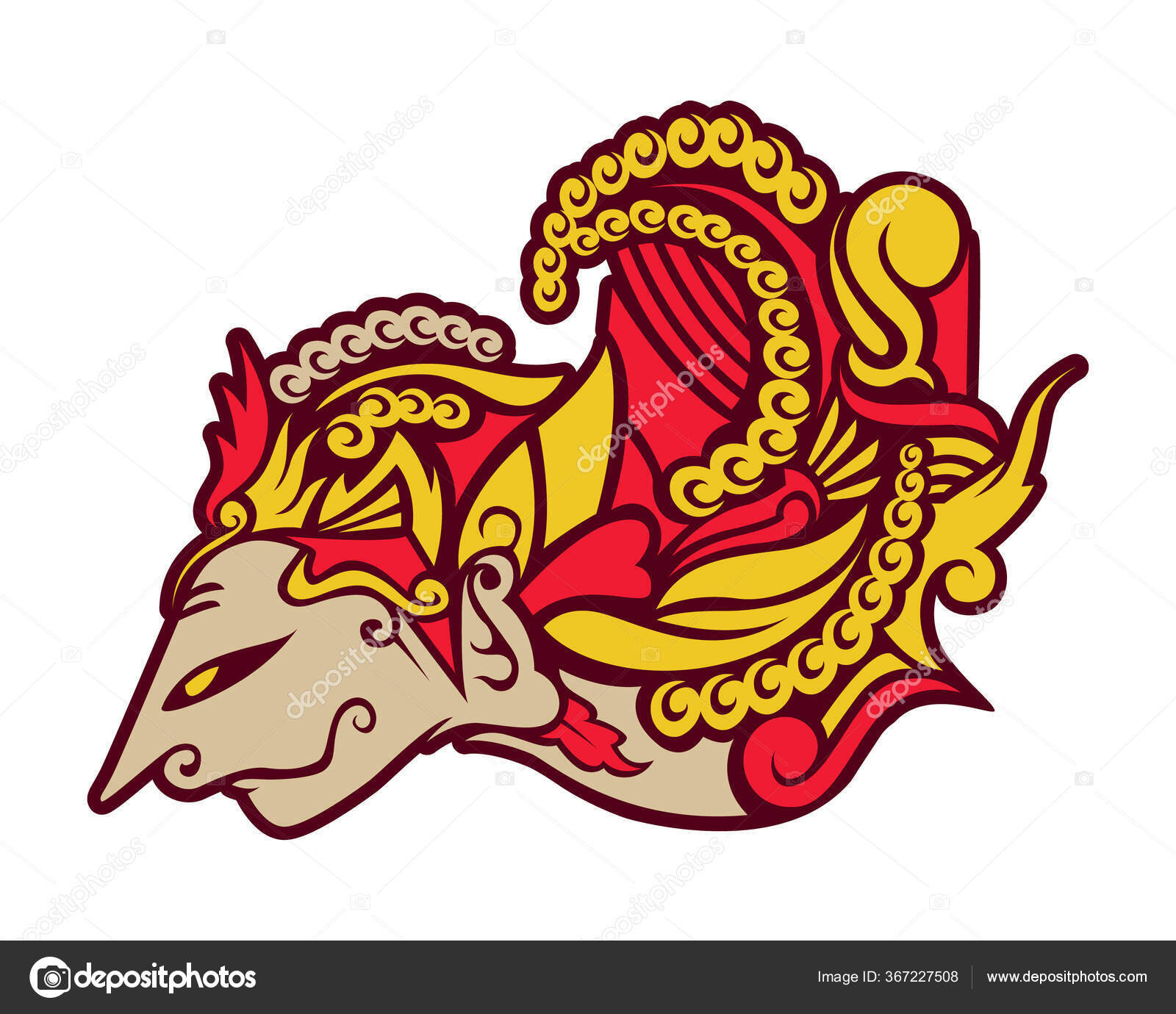 Vektorgrafiken Wayang Icon Vector Vektorbilder Wayang Icon Vector Depositphotos