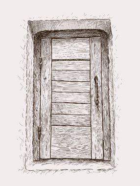 eski ahşap kapı
