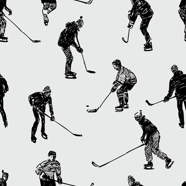 Teenagers playing hockey — Stock Photo, Image