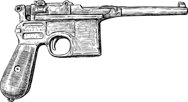 Skizze einer alten Waffe — Stockvektor