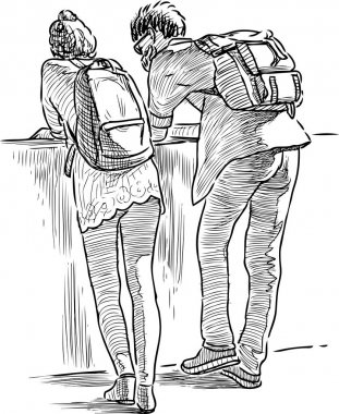 Şehir Parkı konuşan öğrenciler