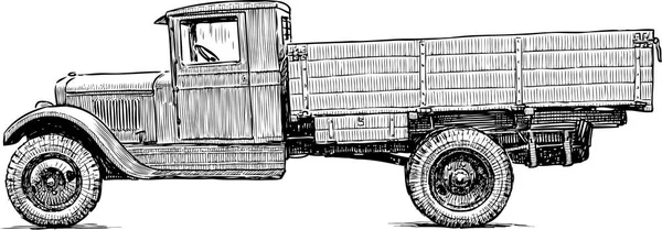 Camion della Seconda Guerra Mondiale — Vettoriale Stock