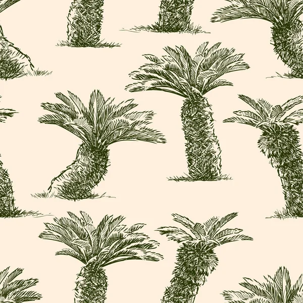 Padrão das palmeiras pequenas —  Vetores de Stock