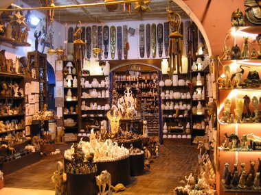 Mısır hediyelik eşya dükkanı Sharm-El-Şeyh