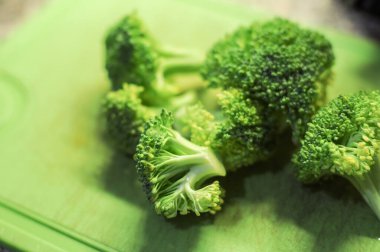 Taze brokoli çiçekleri, yeşil sebze.