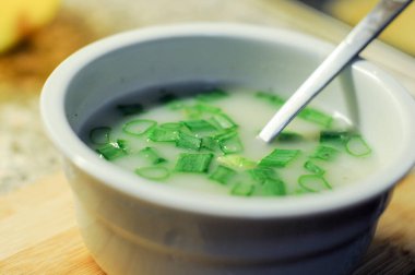 Sağlıklı çorba, lezzetli taze yemek.