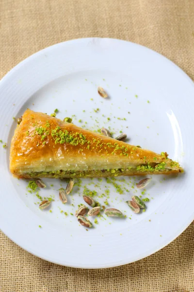 Baklava Tradicional Postre Turco Con Anacardo Nueces —  Fotos de Stock