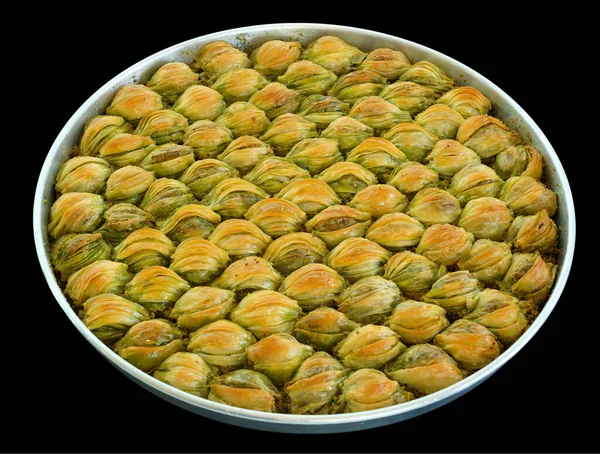 Makanan Penutup Tradisional Turki Baklava Dengan Jambu Mete Kenari — Stok Foto