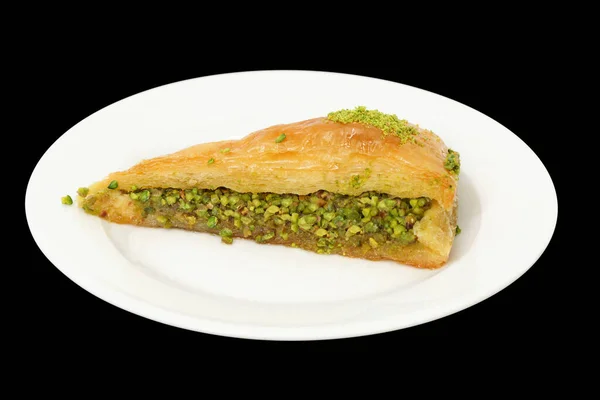 Baklava Dessert Turc Traditionnel Avec Noix Cajou Noix Grenoble — Photo