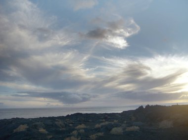 Gökyüzünde bir grup bulut HDR