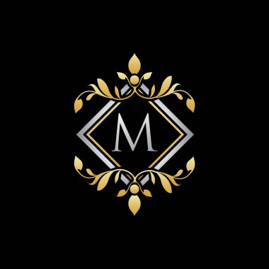 Lüks Geometri M Harf Butik Logo Tasarımı