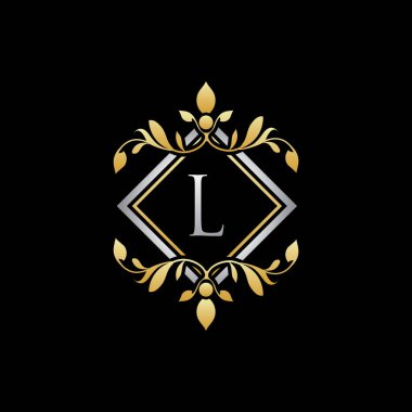 Lüks Geometri L Harf Butik Logo Tasarımı