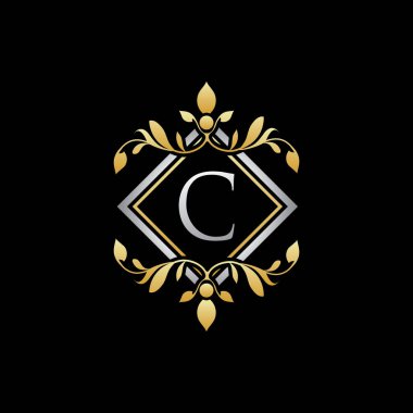 Lüks Geometri C Harf Butik Logo Tasarımı