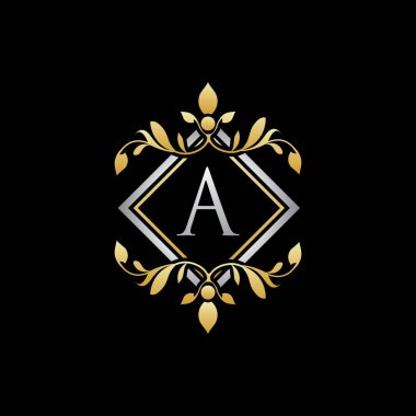 Lüks Geometri Bir Harf Butik Logo Tasarımı