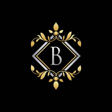 Lüks Geometri B Harf Butik Logo Tasarımı
