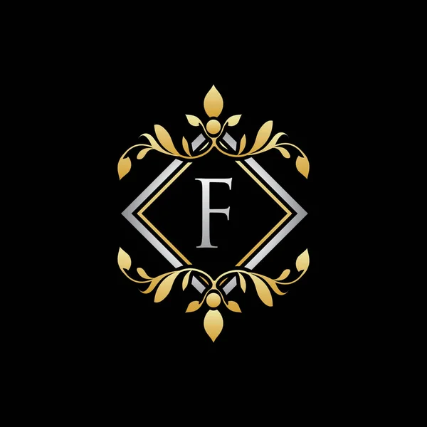 Luxe Géométrie Lettre Boutique Logo Design — Image vectorielle