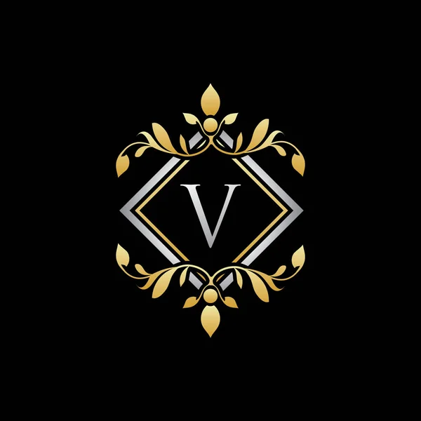 Luxury Geometry Letter Boutique Logo Design — 스톡 벡터