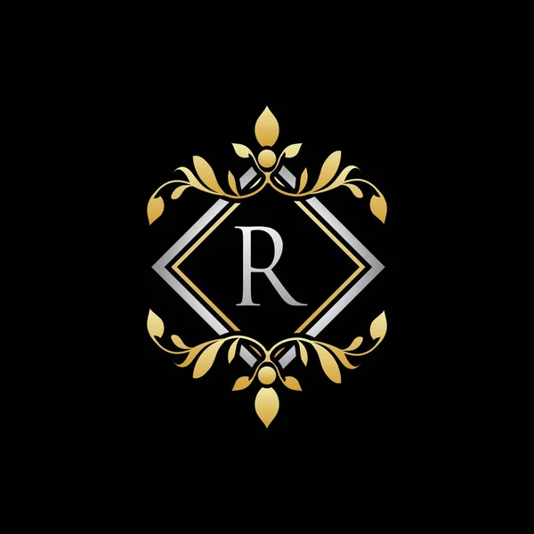Luxury Geometry Letter Boutique Logo Design — 스톡 벡터