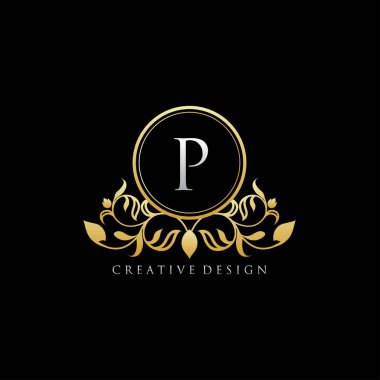 Lüks Butik P Harf Logosu