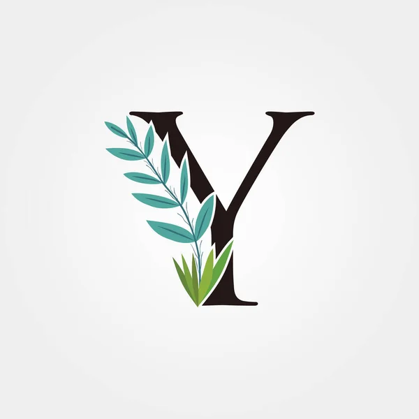 Belleza Carta Florecer Icono Del Logotipo — Vector de stock