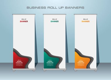 Creative Roll Sancak Tasarımı, Dikey Sancak Şablonu.