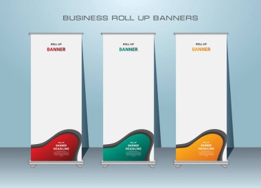 Creative Roll Sancak Tasarımı, Dikey Sancak Şablonu.