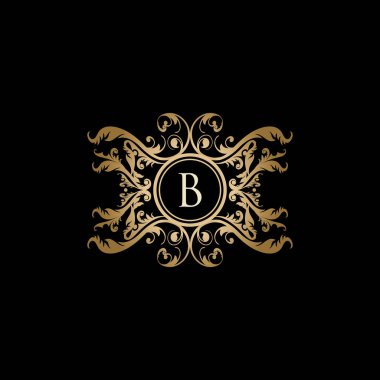 Lüks Butik B Harf Altın Logosu