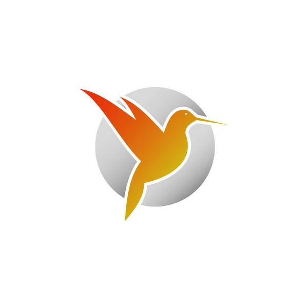 Schöne Kolibri Logo Symbol — Stockvektor