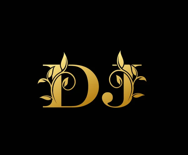 Gold Letter Logo Icon Ícone Logotipo Monograma Carta Ouro Elegante —  Vetores de Stock