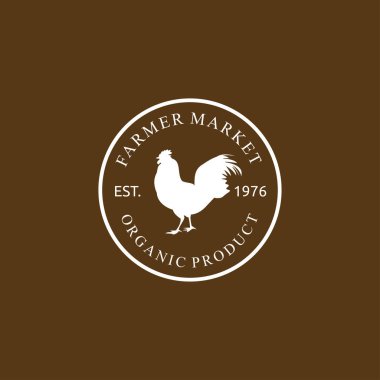 Retro Tarım Logosu Tasarımı, Vintage Tarım Logosu