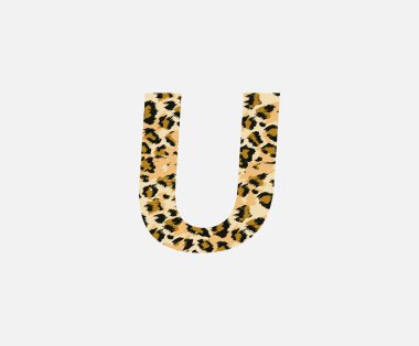 İlk U Leopar Derisi Harf Logosu