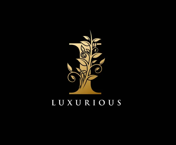 Luxury Gold Letter Logo — Stock Vector