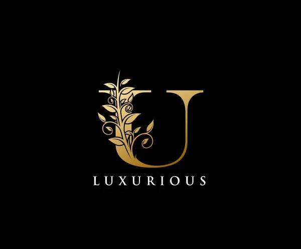 Luxe Gold Letter Logo — Stockvector