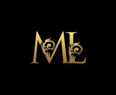 Altın Lüks Mektup Logosu Tasarımı 