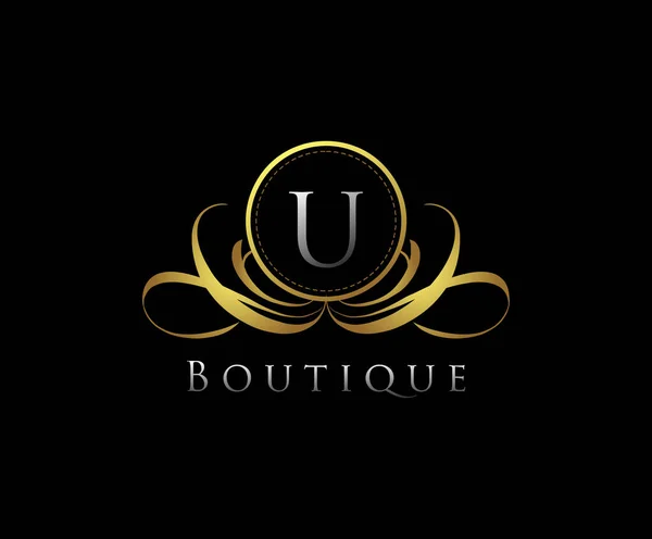 Gold Luxury Boutique Letter Logo — Stockvector