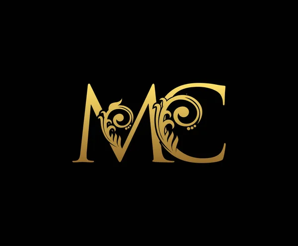 Golden Luxury Letter Logo Design — 스톡 벡터
