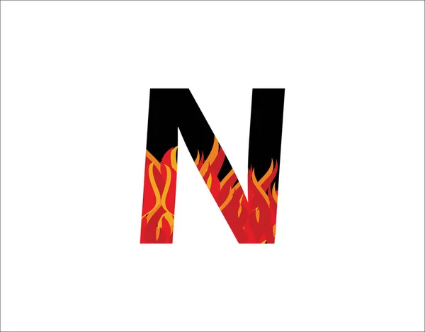 Projekt Logo Litery Pożaru — Wektor stockowy