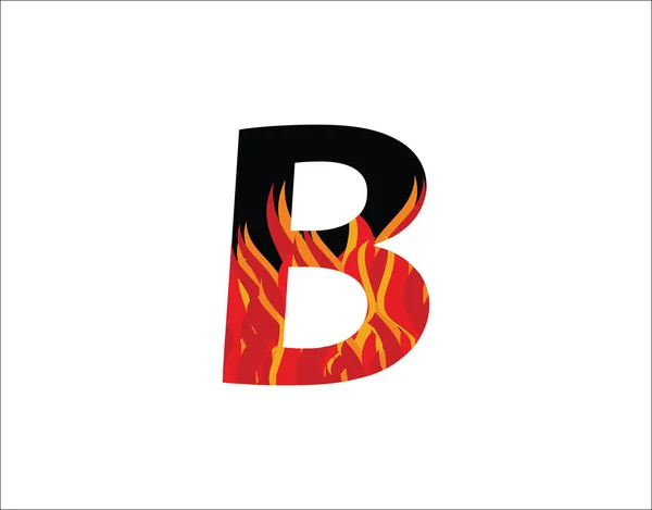 Projekt Logo Litery Pożaru — Wektor stockowy