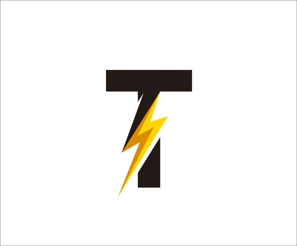 Електричний Логотип Flash Power Letter — стоковий вектор